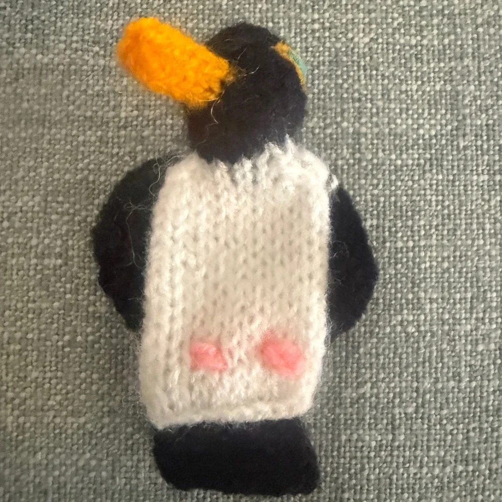12 Knit Finger‎ Puppets Animal Collection Tiger Penguin Lion 12pc Set